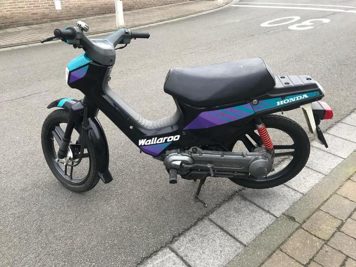 Nette Wallaroo weinig KMS 1e lak orig stickers 1992, Fietsen en Brommers, Brommers | Honda, Gebruikt, Overige modellen, Klasse B (45 km/u)