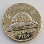 Av Pce CANADA KM#57  " 5 CENTS LIGNE D'EAU SUP.  " DE 1964, Enlèvement ou Envoi, Amérique du Nord, Monnaie en vrac