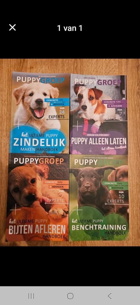 4 puppy boeken, Ophalen