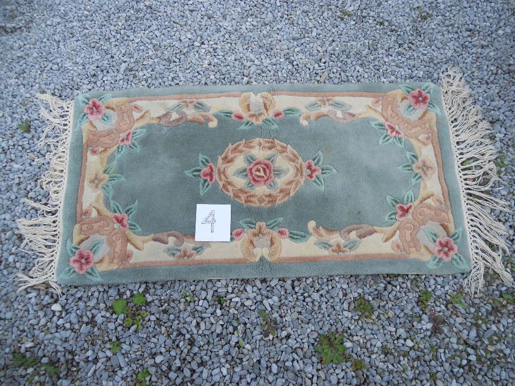 Tapis chinois, Maison & Meubles, Enlèvement ou Envoi, Utilisé, Bleu