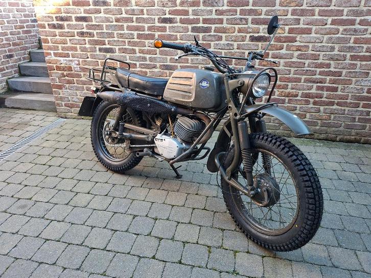 Militaire motorfiets Hercules 125 cc voorouder jaar 1972, Motoren, Motoren | Overige merken, Particulier, Enduro, 11 kW of minder