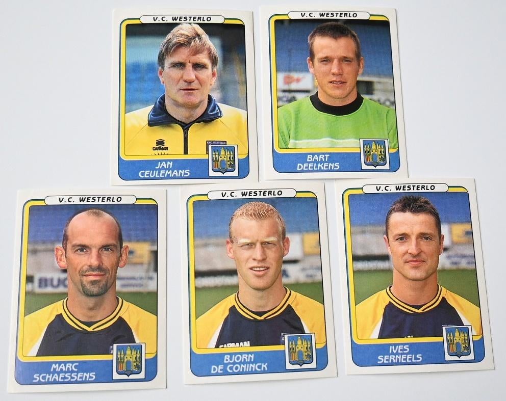 Panini/Football 2002/V.C. Westerlo/11 autocollants, Envoi, Comme neuf, Affiche, Image ou Autocollant
