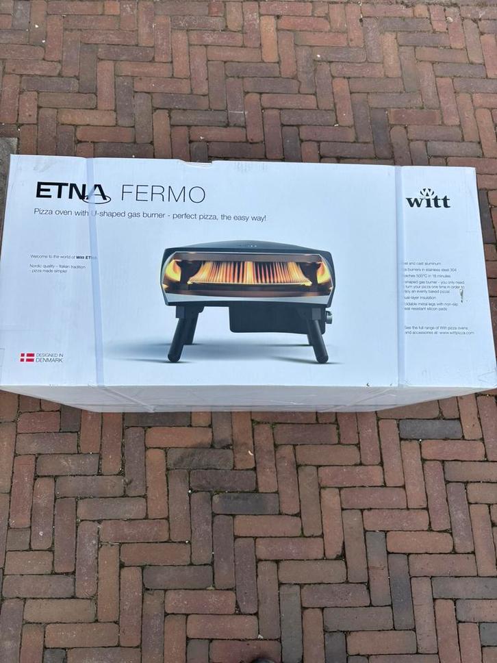 Witt Etna Fermo Pizzaoven Antraciet - Nieuw in doos, Tuin en Terras, Elektrische barbecues, Zo goed als nieuw, Ophalen