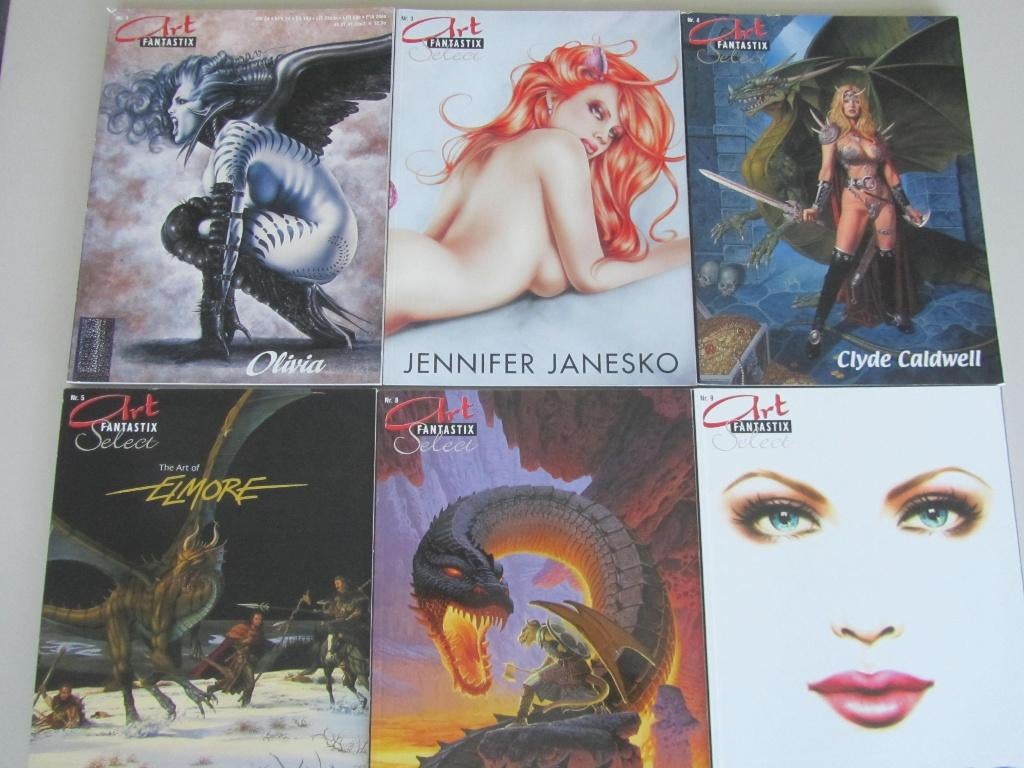 LOT VAN 26 FANTASY ART BOEKEN, Boeken, Kunst en Cultuur | Beeldend, Zo goed als nieuw, Schilder- en Tekenkunst, Ophalen of Verzenden