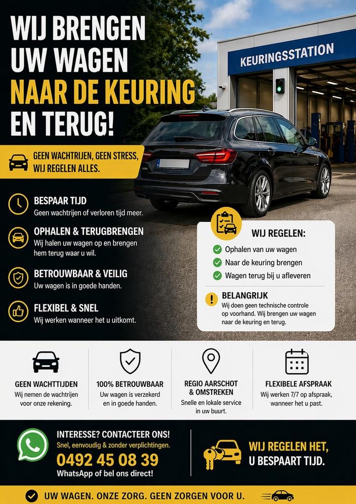 🚗 Autokeuring zonder wachttijd – wij regelen alles, Ophalen