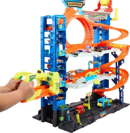 Hot Wheels - City Ultimate Garage-speelset, Ophalen, Racebaan, Zo goed als nieuw, Met looping