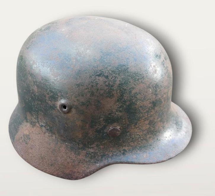 Duitse WO2 M40 helmet SE64, Verzamelen, Militaria | Tweede Wereldoorlog, Landmacht, Helm of Baret, Ophalen of Verzenden