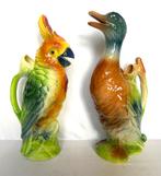 Saint Clément Majolica eend papegaai perroquet kan barbotine, Antiek en Kunst, Ophalen of Verzenden