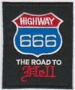 666 Highway to Hell stoffen opstrijk patch embleem #2, Verzenden