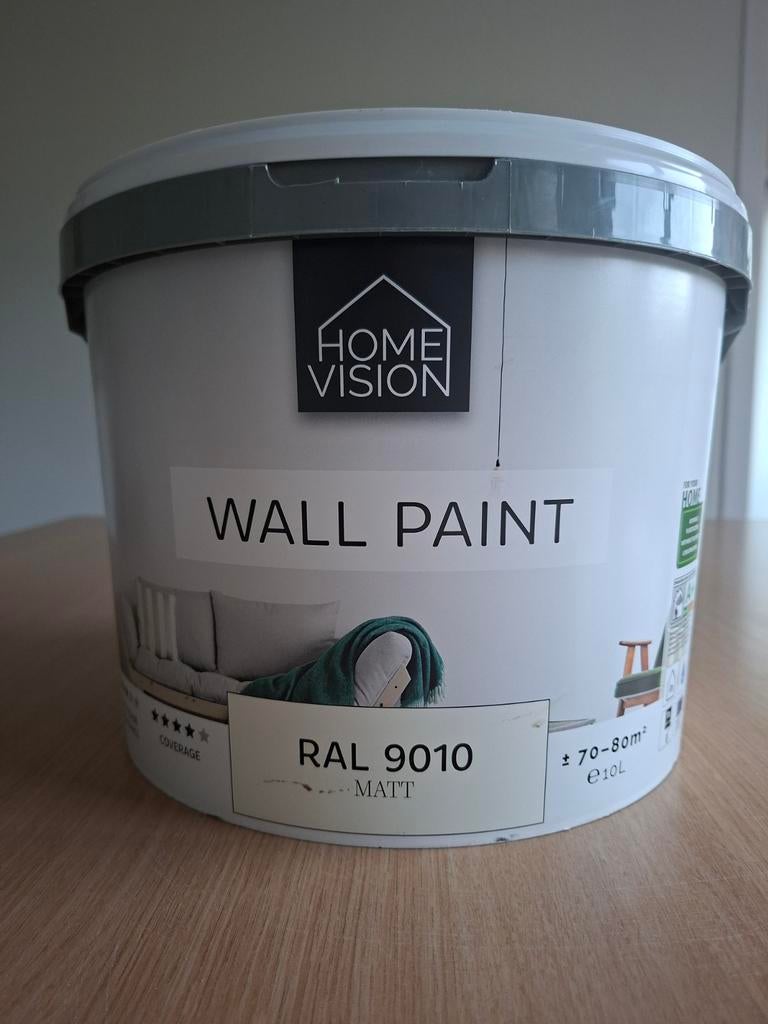 Verf 10L., Ophalen, 5 tot 10 liter, Wit, Nieuw