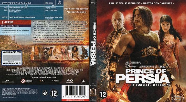 prince of persia  les sables du temps (blu-ray) neuf, Cd's en Dvd's, Blu-ray, Zo goed als nieuw, Science Fiction en Fantasy, Ophalen of Verzenden