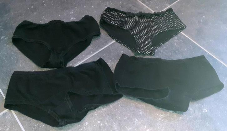 slip set 4 zwart en polkadot Zeeman S, Kleding | Dames, Ondergoed en Lingerie, Slip, Zwart, Ophalen of Verzenden