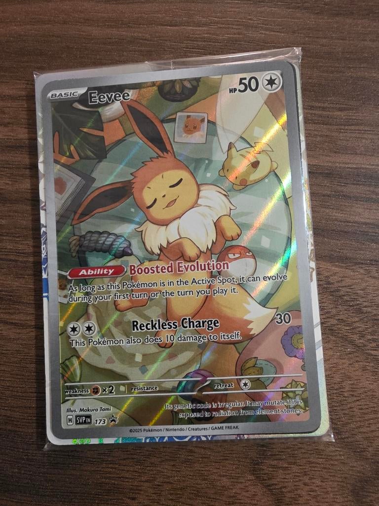Eevee Black star promo 173, Hobby en Vrije tijd, Verzamelkaartspellen | Pokémon, Ophalen of Verzenden
