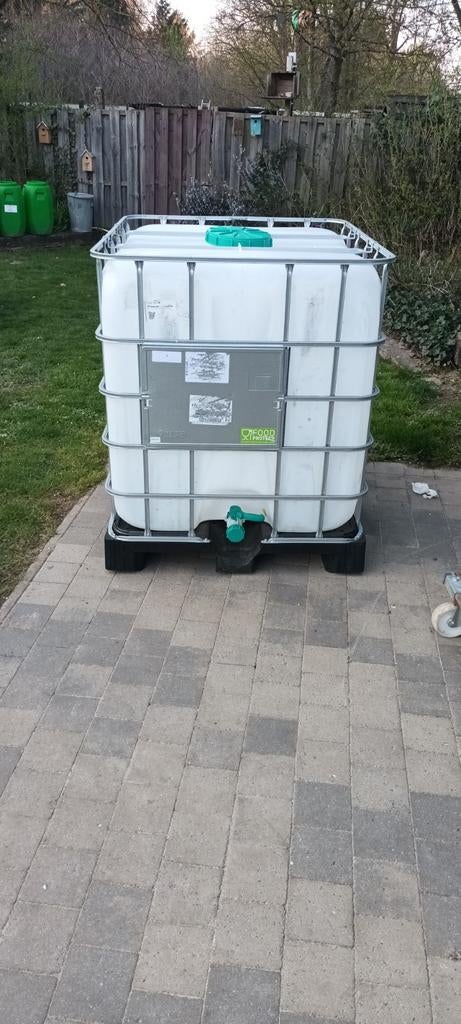 Cubicontainer kunstof  palet, Enlèvement