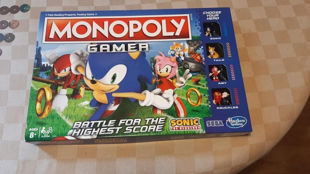 jeu de plateau Monopoly Sonic the Hedgehog Gamer Monopoly, Trois ou quatre joueurs, Enlèvement ou Envoi, Neuf, Monopoly