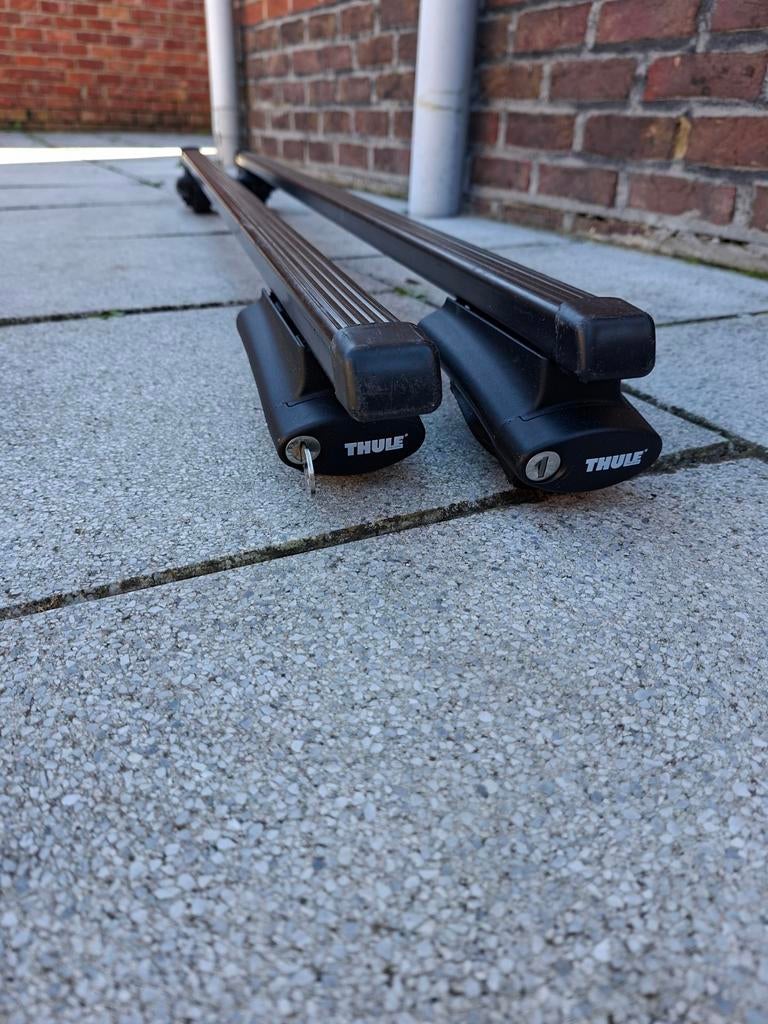 Universele dakdragers thule 120cm voor open dakrails, Ophalen