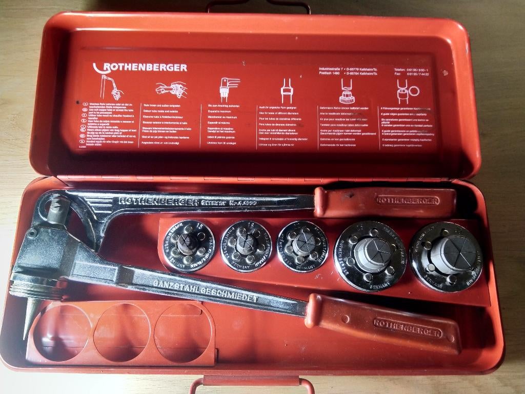 Rothenberger Expander, Ridgid Pijptang,, Doe-het-zelf en Bouw, Sanitair, Ophalen of Verzenden