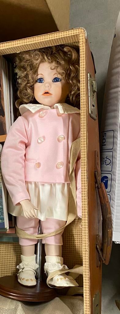 Te koop:: pop in porcelein, Enlèvement, Utilisé, Poupée