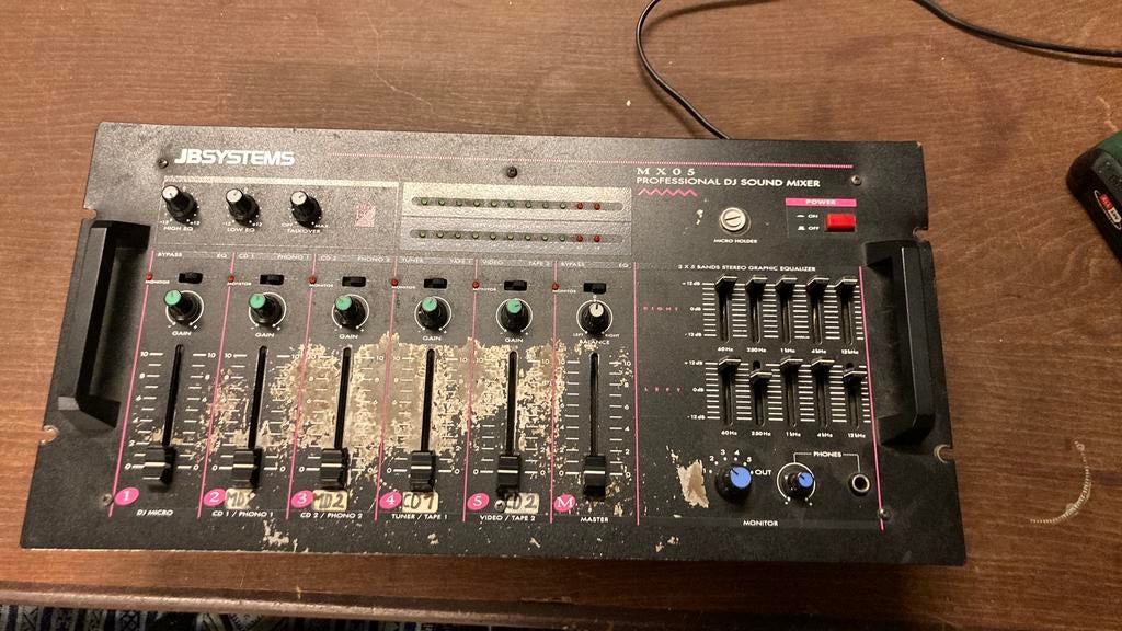 JBsystems mx05 mengpaneel, Ophalen, Gebruikt