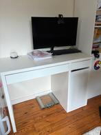 IKEA MICKE Desk – White – Good Condition, Enlèvement ou Envoi, Utilisé, Bureau