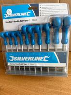 SILVERLINE Inbus Sleutel Hex – 10 Delig T Greep –2 t/m 10 mm, Ophalen of Verzenden, Nieuw