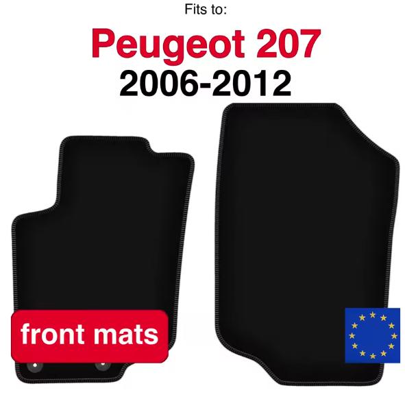 automatten vooraan Peugeot 207, Autos : Divers, Tapis de voiture, Enlèvement ou Envoi, Neuf