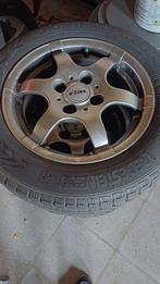 4 jantes et pneus 4x100 rial en très bon état, Enlèvement, Pneu(s)