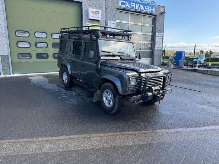 Land Rover Defender 110 (bj 2006), Auto's, Bestelwagens en Lichte vracht, Bedrijf, Te koop, 4x4, Elektrische ramen, Metaalkleur
