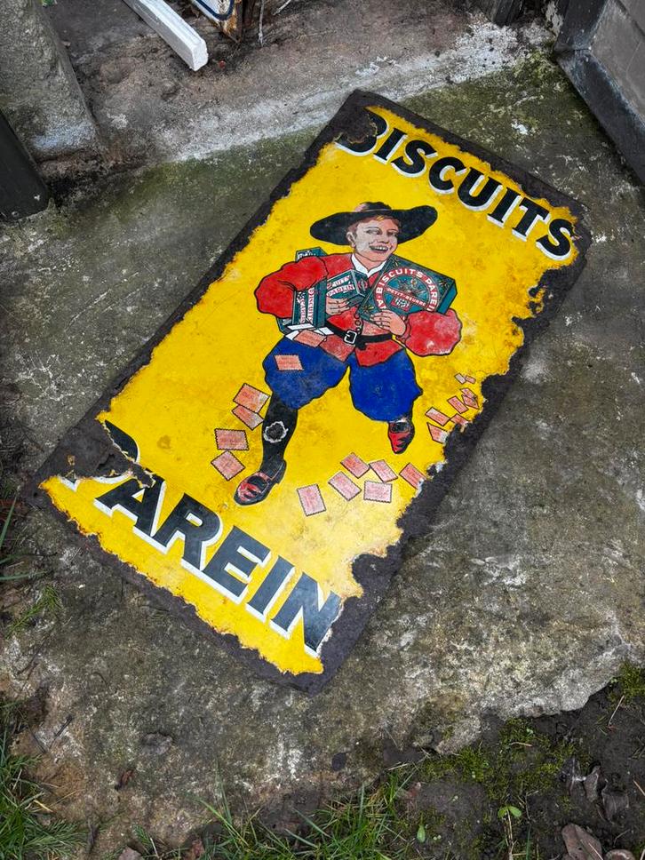 Plaque émaillée Parein emaille bord, Collections, Marques & Objets publicitaires, Comme neuf, Enlèvement ou Envoi