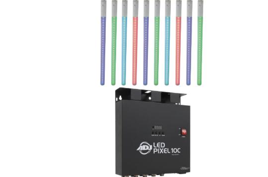 American DJ led PIxel tube + controller- voeding Led tubes, Ophalen, Zo goed als nieuw, Geluidgestuurd