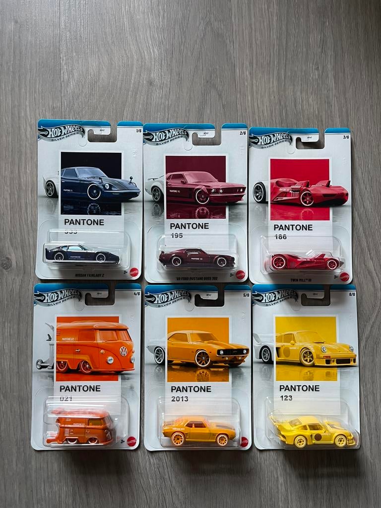 Hot wheels pantone compleet set nieuwstaat, Ophalen of Verzenden, Nieuw, Auto