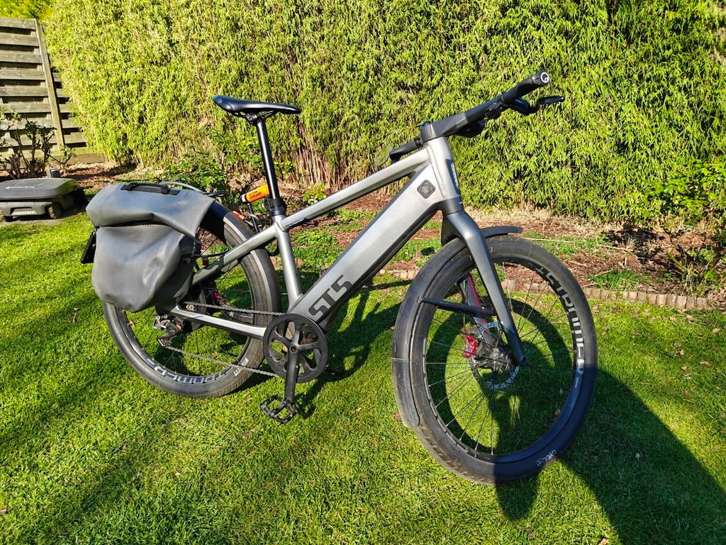 SP Stromer ST5 Sport M Graphite + accessoires, Ophalen of Verzenden, Gebruikt, 50 km per accu of meer, Stromer