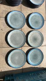 Bord 21 cm - pro mundi - blauw grijs per 6 stuks, Huis en Inrichting, Keuken | Servies, Ophalen, Keramiek, Zo goed als nieuw, Bord(en)
