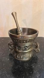 Officiele / antieke apothekers mengbeker met staaf, Antiek en Kunst, Ophalen, Brons