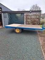 platte wagen hooiwagen en strowagen, Ophalen, Akkerbouw, Transport