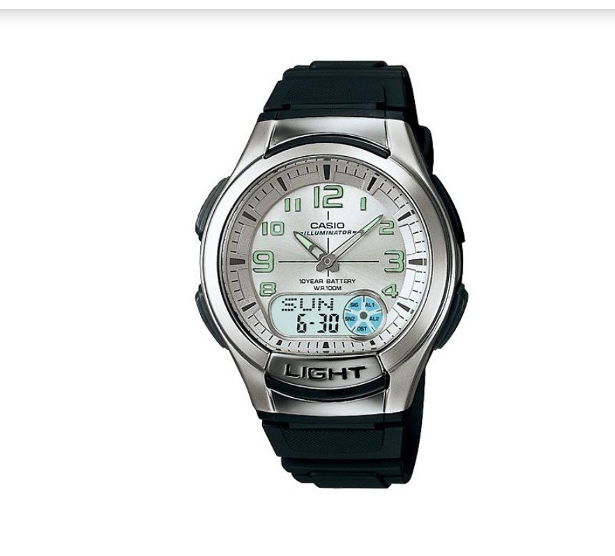 Casio Light AQ-180W cadran doré, Bijoux, Sacs & Beauté, Montre-bracelet, Casio, Enlèvement ou Envoi, Cuir