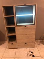Vitrinekast met LED-verlichting in perfecte staat!, Enlèvement