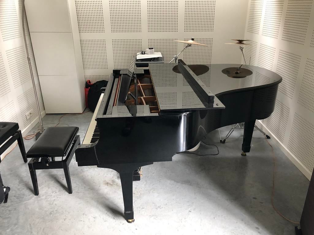 Vleugelpiano C3 Yamaha, Muziek en Instrumenten, Piano's, Ophalen, Gebruikt, Zwart, Piano