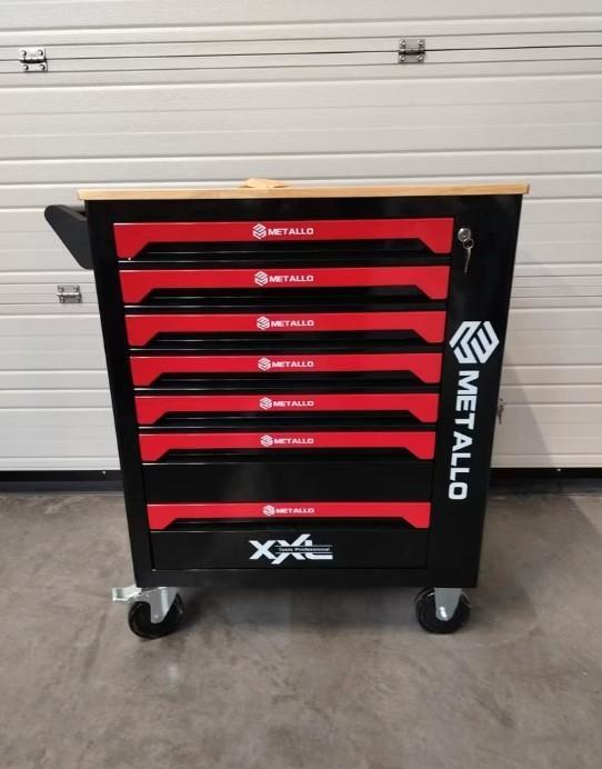 Metallo gereedschapswagen 7lades-7 gevuld krachtdoppen.Nieuw, Autos : Divers, Outils de voiture, Neuf, Enlèvement