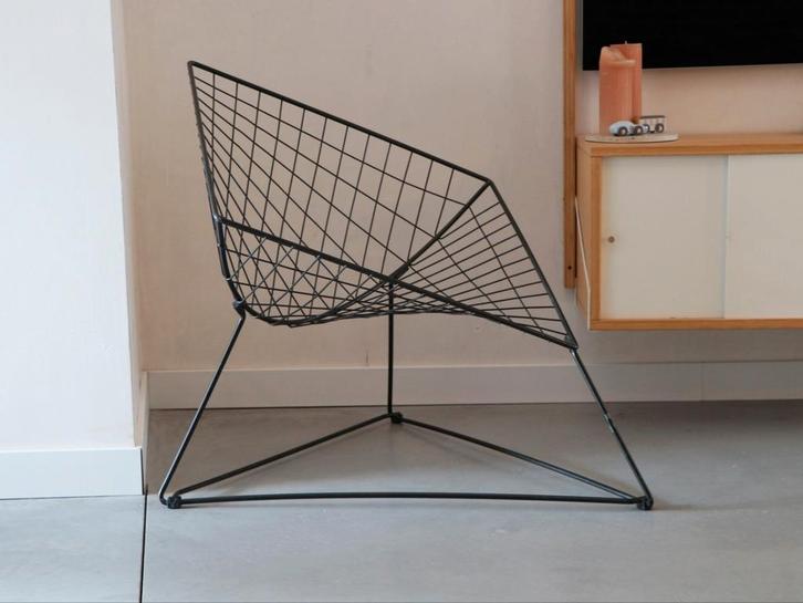 Vintage OTI-fauteuil - design Niels Gammelgaard voor IKEA, Maison & Meubles, Fauteuils, Utilisé, Métal, 75 à 100 cm, 75 à 100 cm