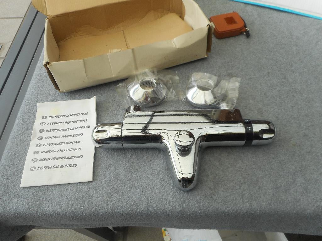 nieuw thermostatische kraan bad douche, Bricolage & Construction, Sanitaire, Enlèvement ou Envoi, Neuf, Chrome, Baignoire