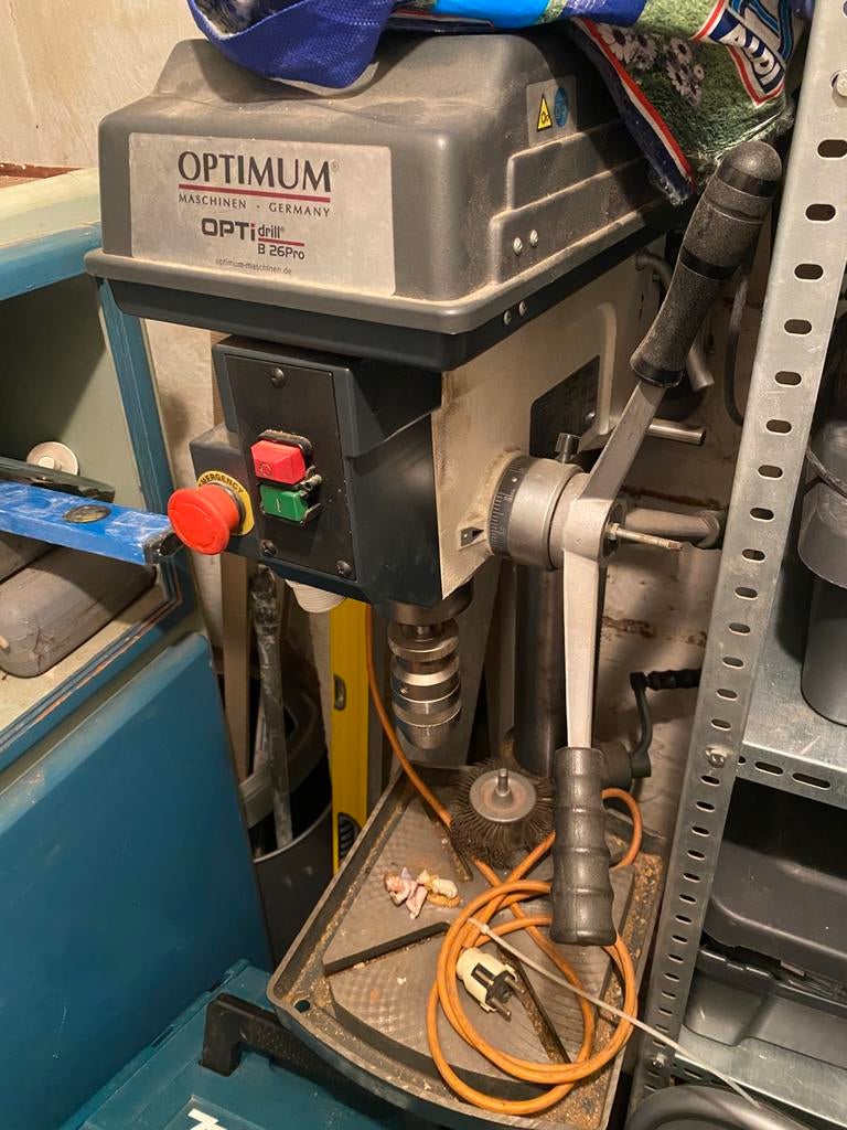 Perceuse a colonne optimum, Bricolage & Construction, Outillage | Foreuses, Enlèvement, Utilisé, Foreuse sur colonne, 400 à 600 watts
