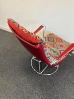 Eclectic vintage design draaifauteuil in zeer goede staat, Ophalen, Gebruikt, Design, 75 tot 100 cm