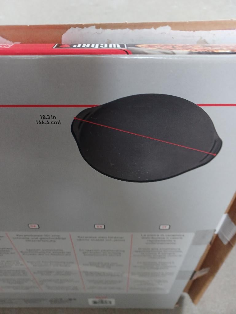 Weber BBQ Pizzasteen, Ophalen, Zo goed als nieuw, Weber
