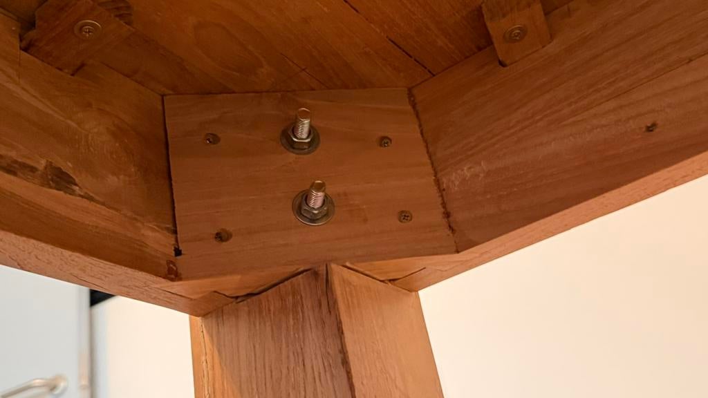 Teak tafel, Huis en Inrichting, Kasten | Dressoirs, Ophalen, Zo goed als nieuw