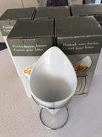 Porselein puntzak voor frietjes, Huis en Inrichting, Ophalen of Verzenden, Zo goed als nieuw