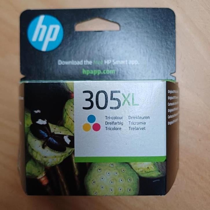 HP 305XL originele high-capacity drie-kleuren inktcartridge, Informatique & Logiciels, Fournitures d'imprimante, Comme neuf, Enlèvement