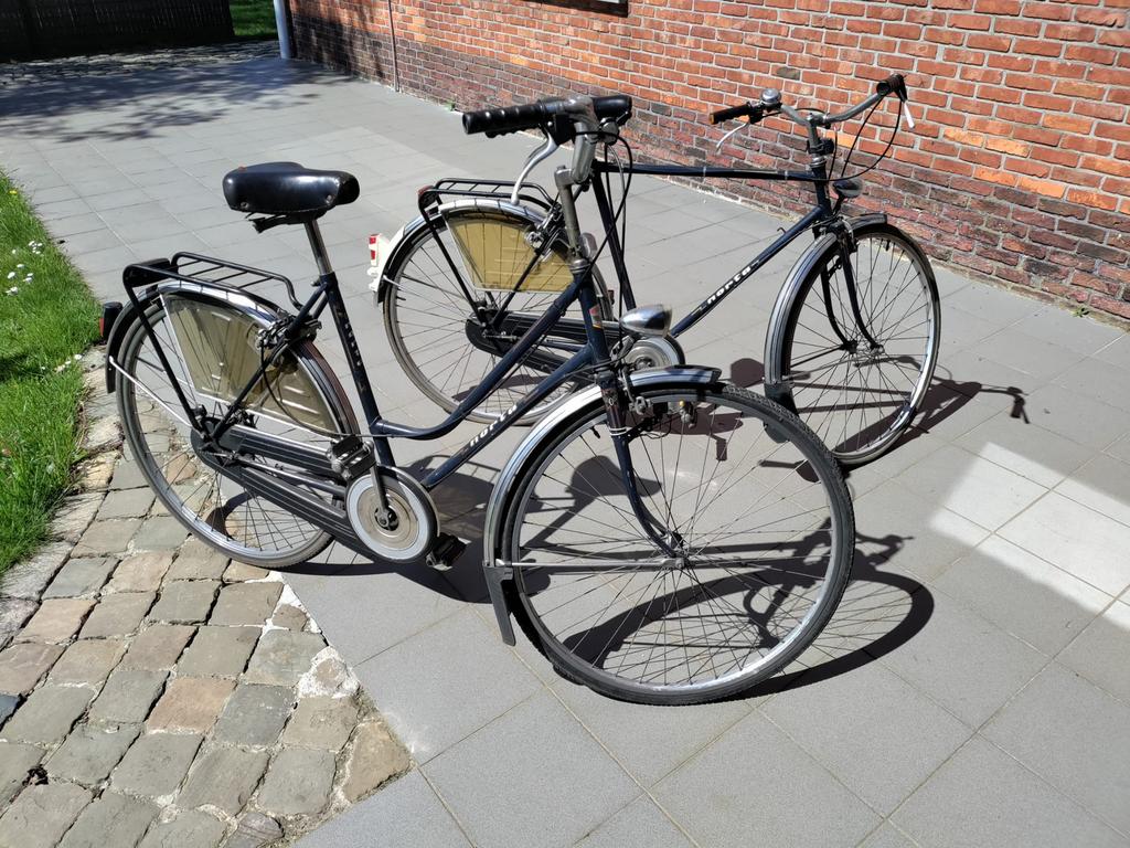 Dames en herenfiets Norta, Ophalen