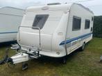 6 persoons caravan Hobby 500 E, mover, airco, voortent, Caravanes & Camping, Entreprise, Jusqu'à 6, Poêle, Caravelair