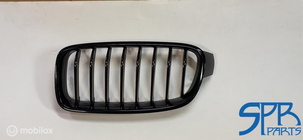 Grille BMW 3 SERIE F30 F31 HOOGGLANS ZWART GRILL NIER LINKS, Enlèvement ou Envoi, Utilisé, BMW, BMW